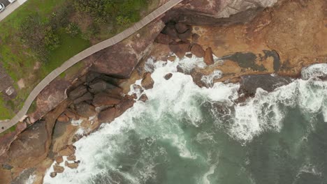 Strand--Und-Felstexturen-Aus-Sydney,-Australien