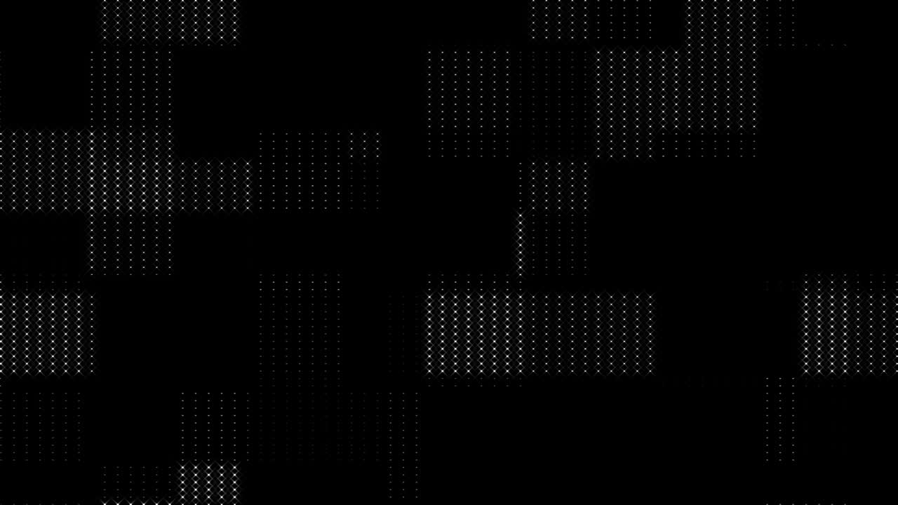 4k White Dots. Looped Overlay