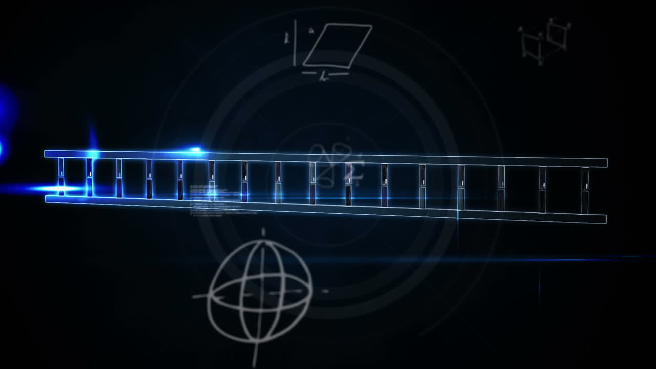 dna 가닥 회전 및 의료 데이터 처리의 애니메이션