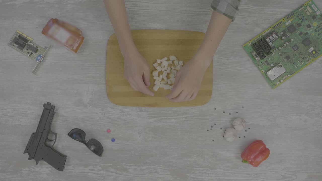 comida y tecnología vida muerta