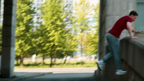 Friends-training-parkour