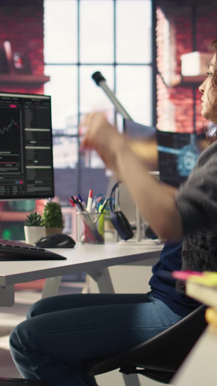 Vertical Video Business professional being devastated with monetary losses and bankruptcy