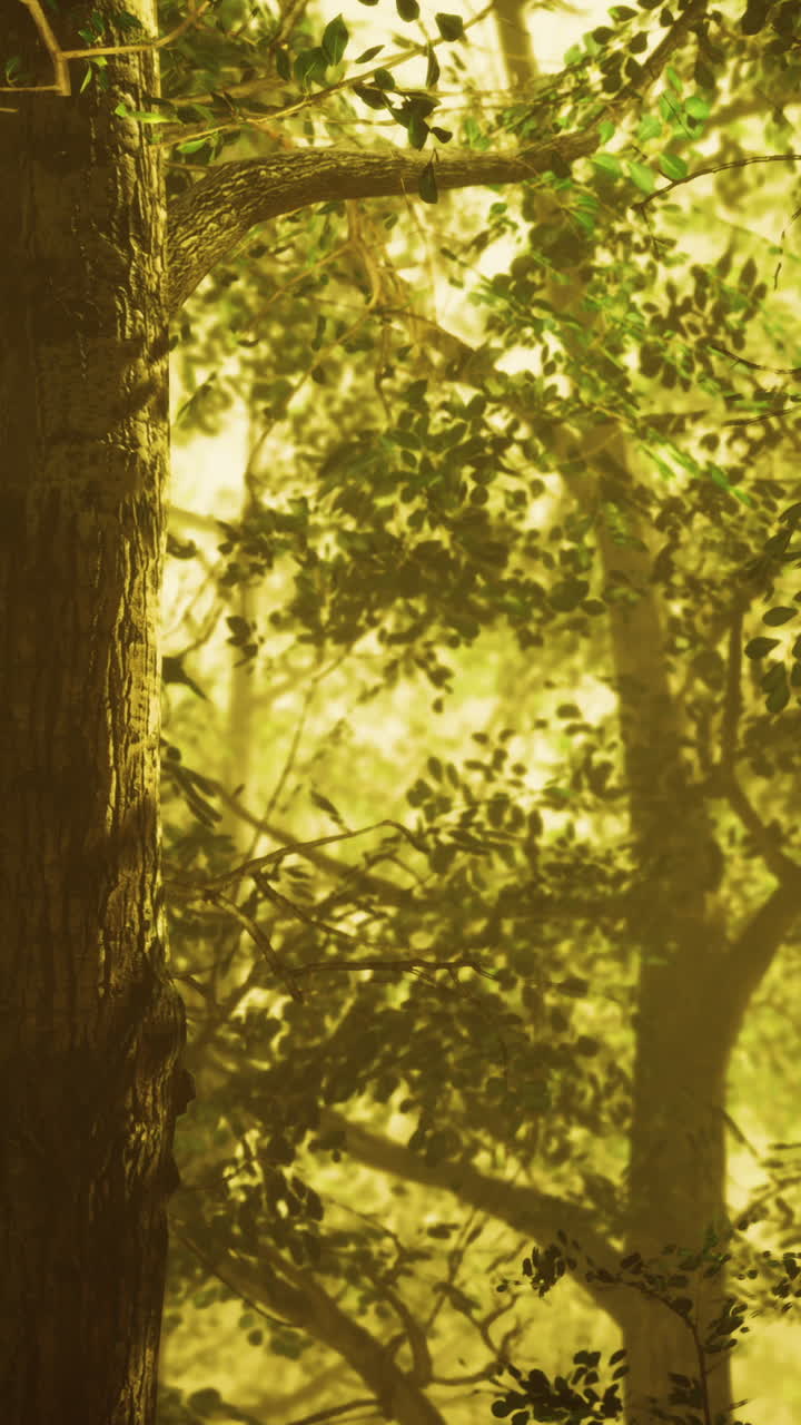 숲을 가로지르는 빛