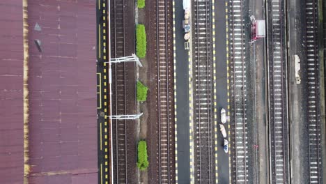 A-drone-flies-over-a-train-station