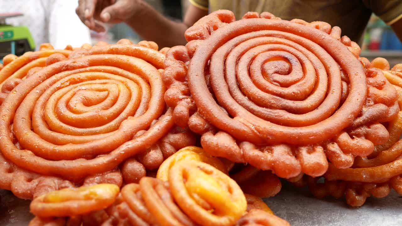 jalebi indian sweet sale at local store