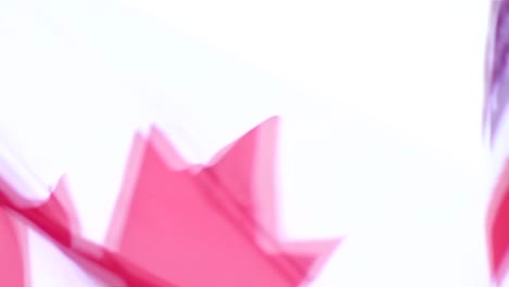 una bandera canadiense ondeando junto a una bandera estadounidense