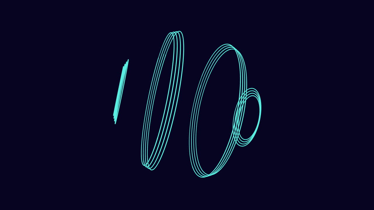 movimiento abstracto y esfera futurista con puntos y líneas en el espacio oscuro 3