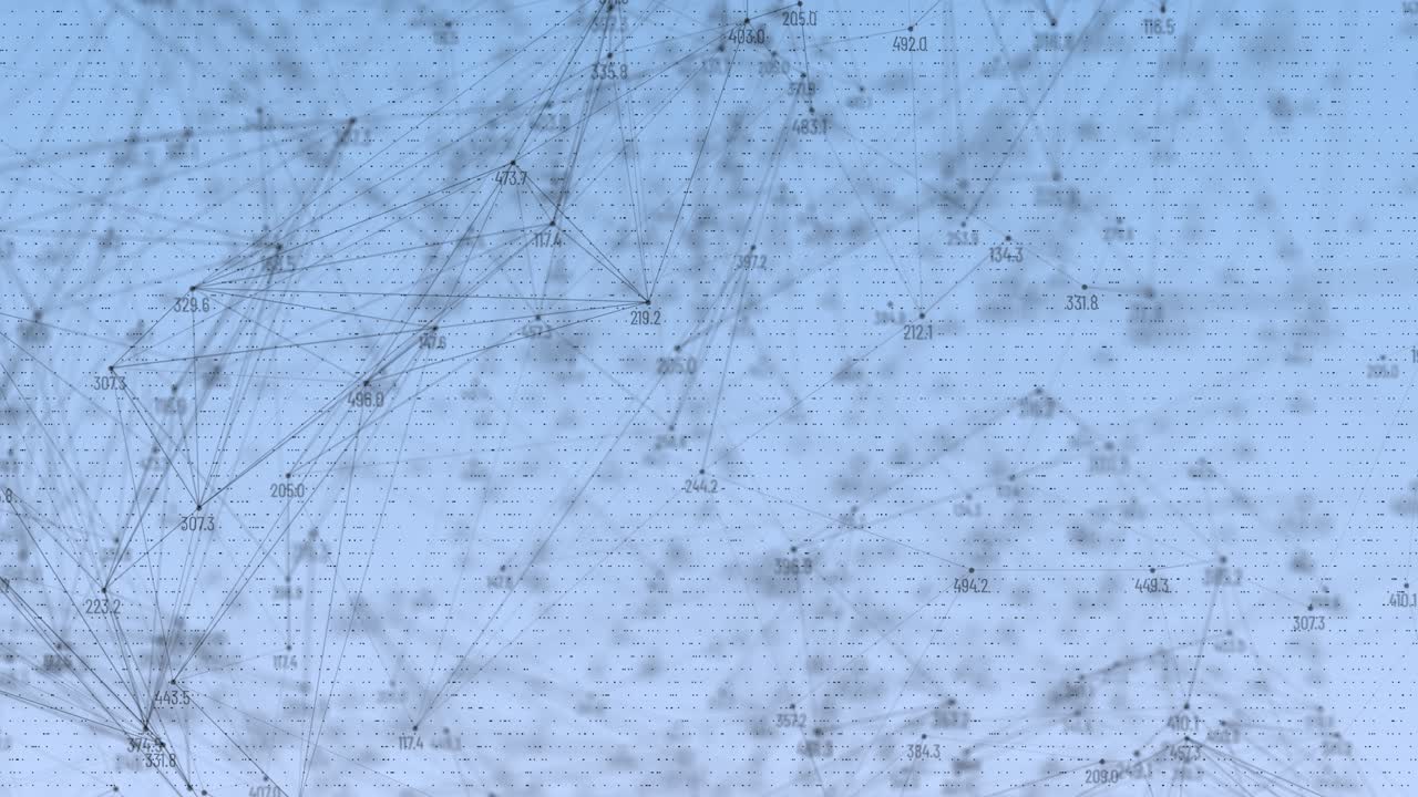 Polygon digital network blue abstract plexus science connections wire system geometry blockchain