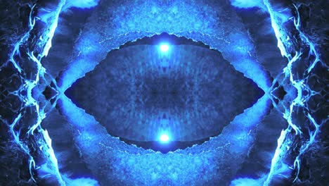 tinta azul en el agua - animación de arte fractal