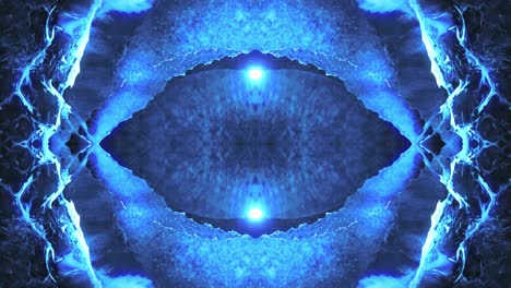 blue ink in water - fractal art animation