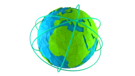 el mundo giratorio 3d