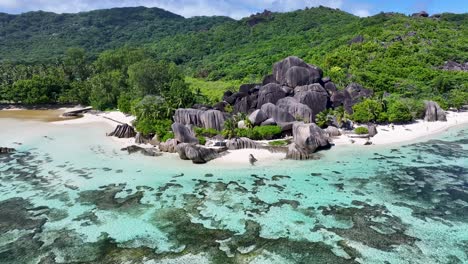 anse source d argent at la digue island in victoria seychelles