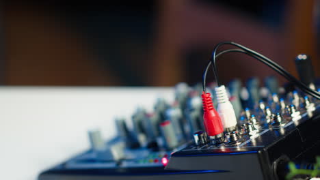 close up shot of professional radio equipment