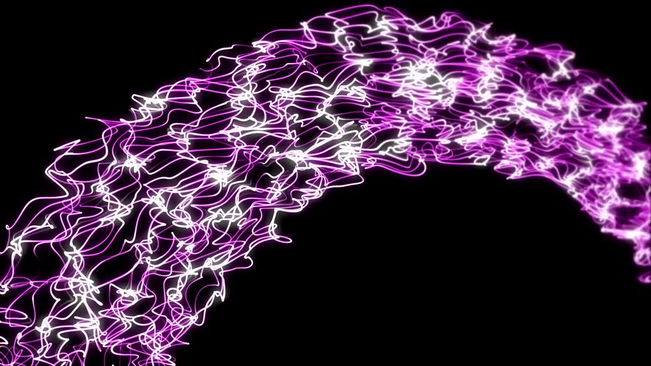 fondo de bucle de arco de onda de neón de color rosa