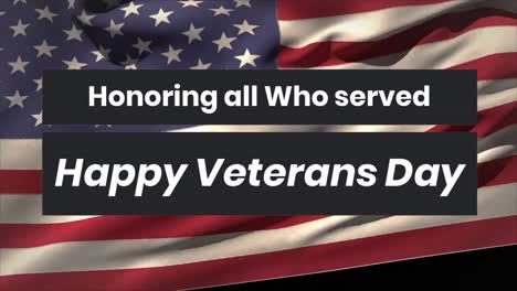 Honrando-A-Todos-Los-Que-Sirvieron-En-El-Día-De-Los-Veteranos-Con-La-Bandera-Estadounidense