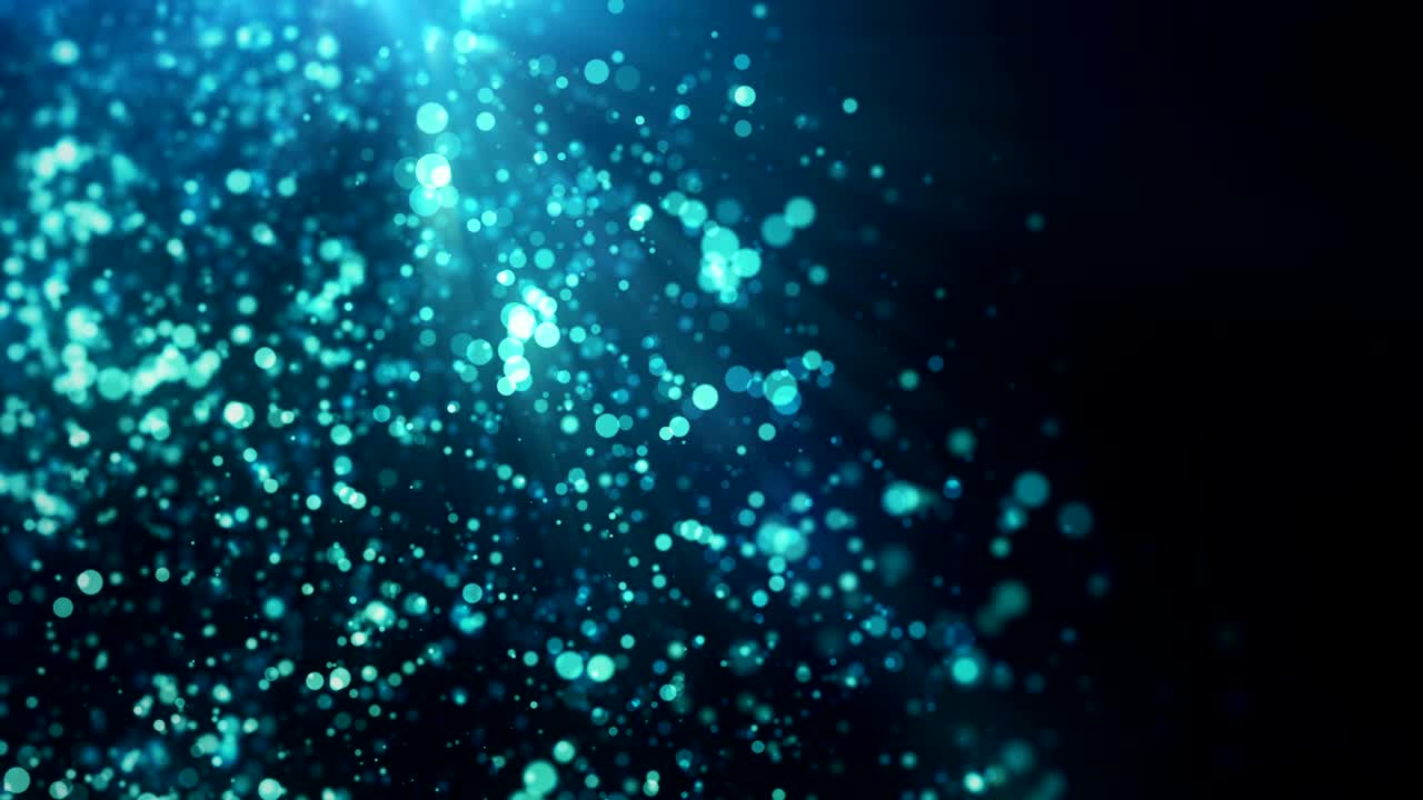 파란색 입자 원활한 루핑 배경