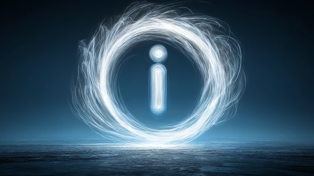 An ethereal representation of information captured in luminous energy, showing the concept of knowledge illuminated through vibrant swirling light patterns