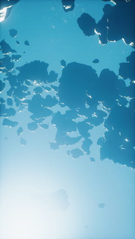 abstract blue sky with cloud shapes