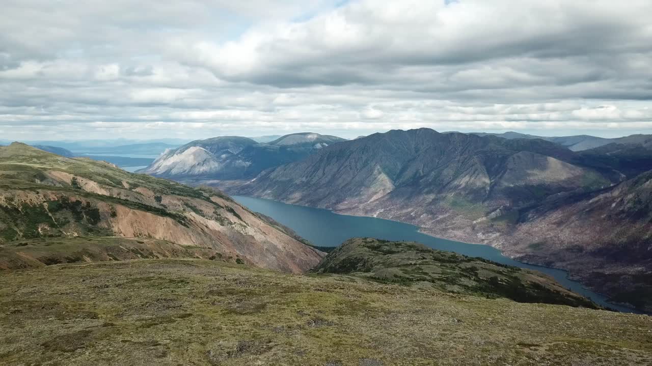Mountains landscape just outside of Carcross Yukon