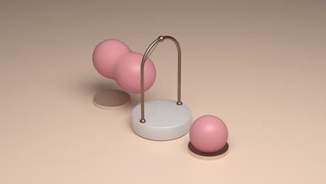 representación 3d minimalista de las formas geométricas