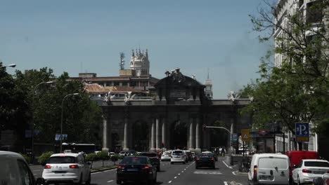 puerta de alcalá in madrid, spain