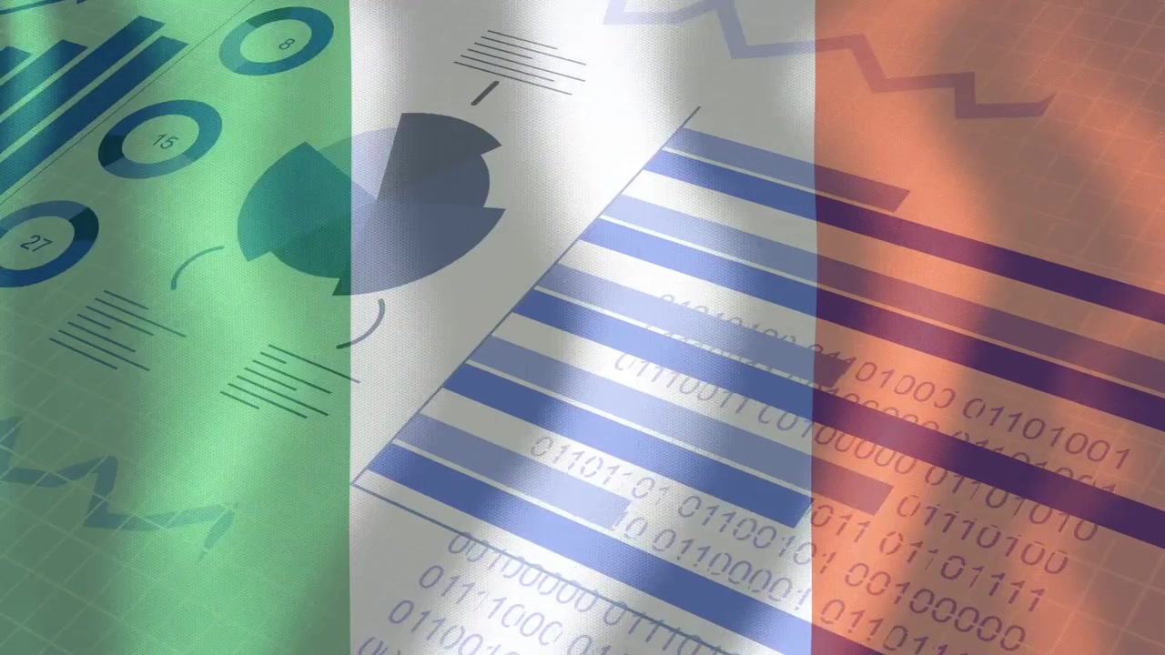 Ripple starting, tricolour overlay rippling across charts, revealing bars and binary for report