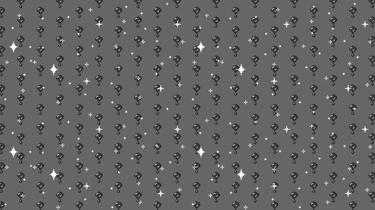 Pixel Art Question Mark Pattern