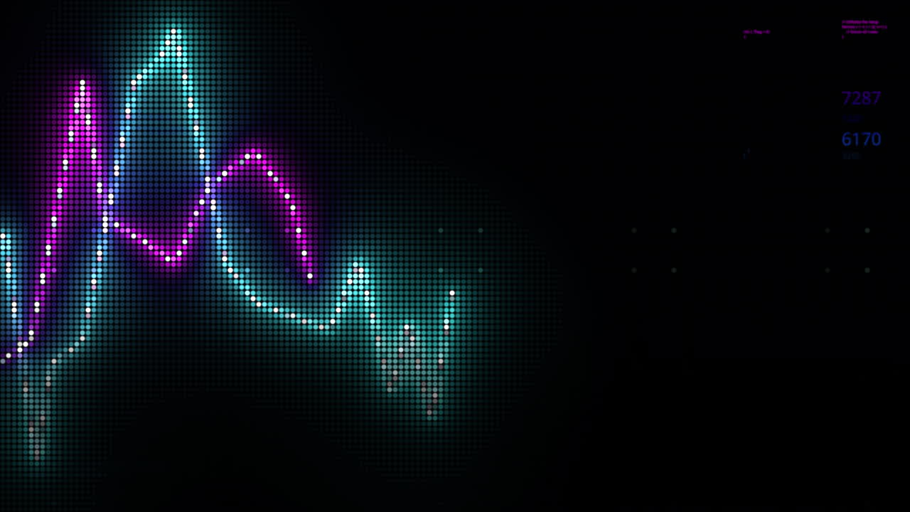 Colorful Audio Visualization on LED Display