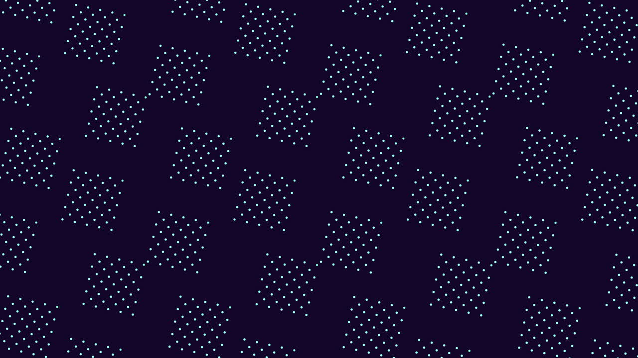Diamond dots intricate pattern of white dots on dark blue background