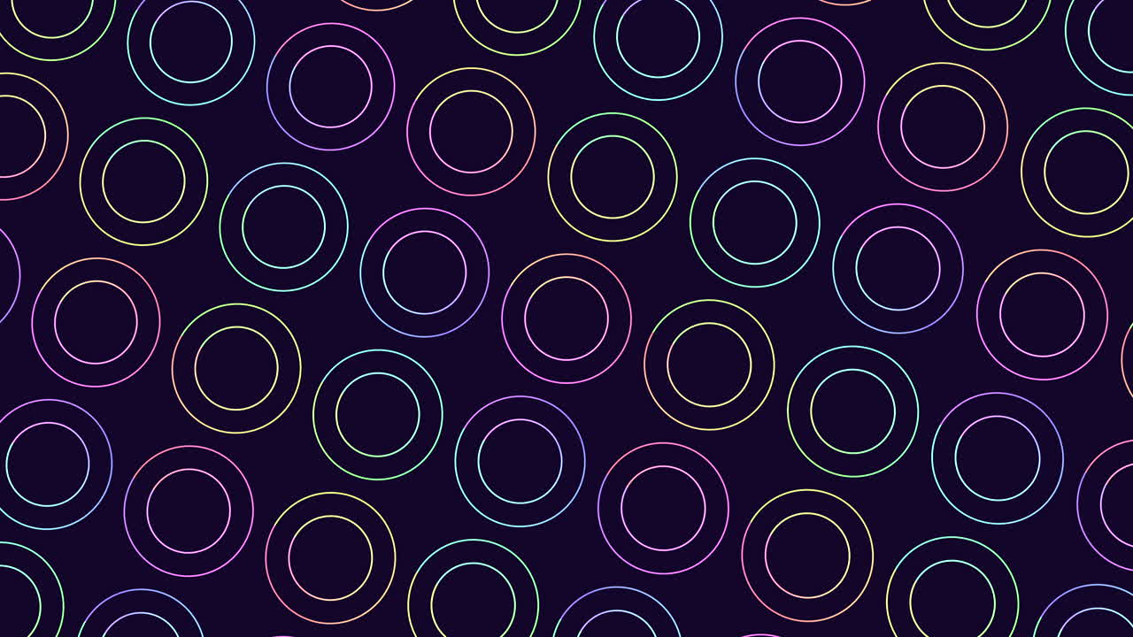 círculos vibrantes un patrón abstracto de colores superpuestos