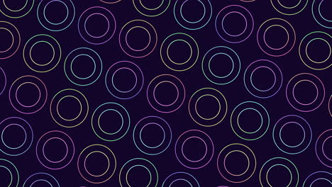 Vibrant circles an abstract pattern of overlapping colors