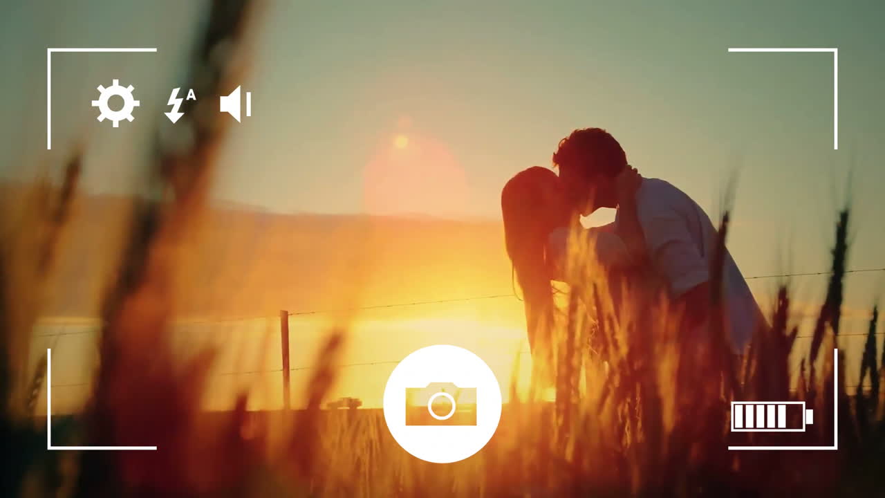 디지털 카메라 로 부부 의 사진 을 찍는 것