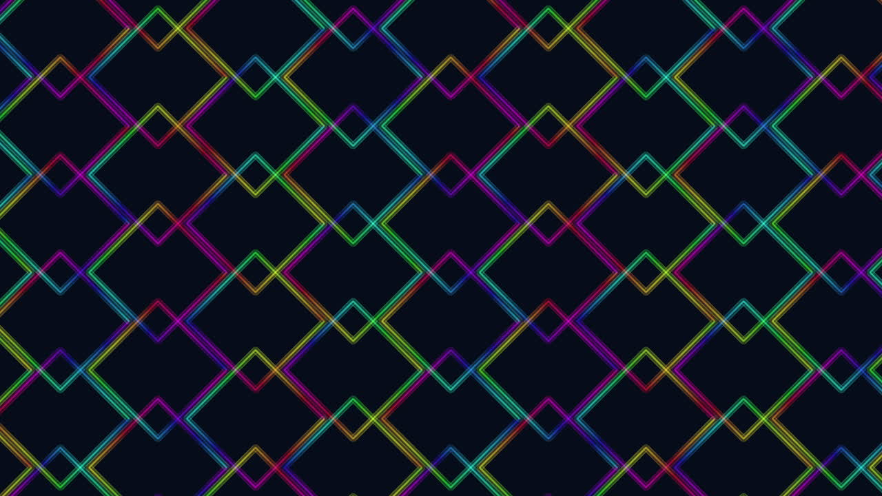 patrón de diamante monocromo en fondo negro arreglo diagonal de diamantes de colores de varios tamaños