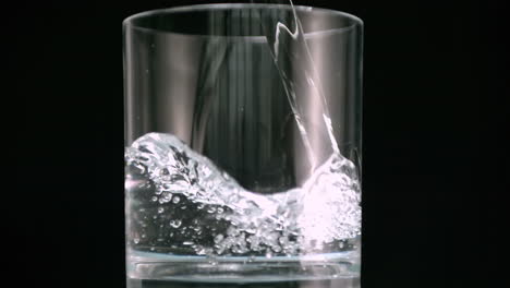 water filling glass