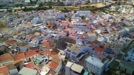 Aerial-shot-of-lagos-portugal-in-4k