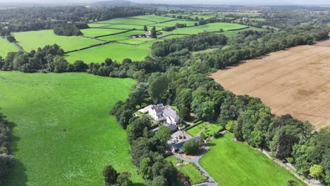 drone view of rural landscape