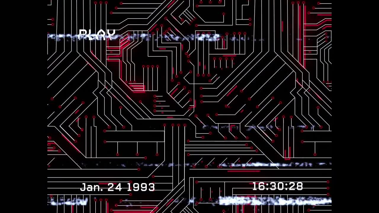 animación de la red de conexiones a través de interferencias