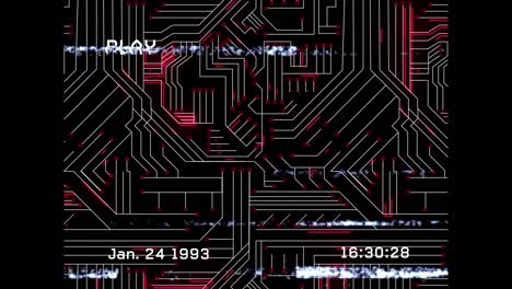 animation of network of connections over interference