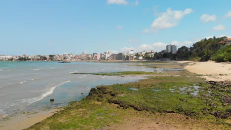 Die-Altstadt-Und-Der-Hafen-Von-Mombasa,-Kenia