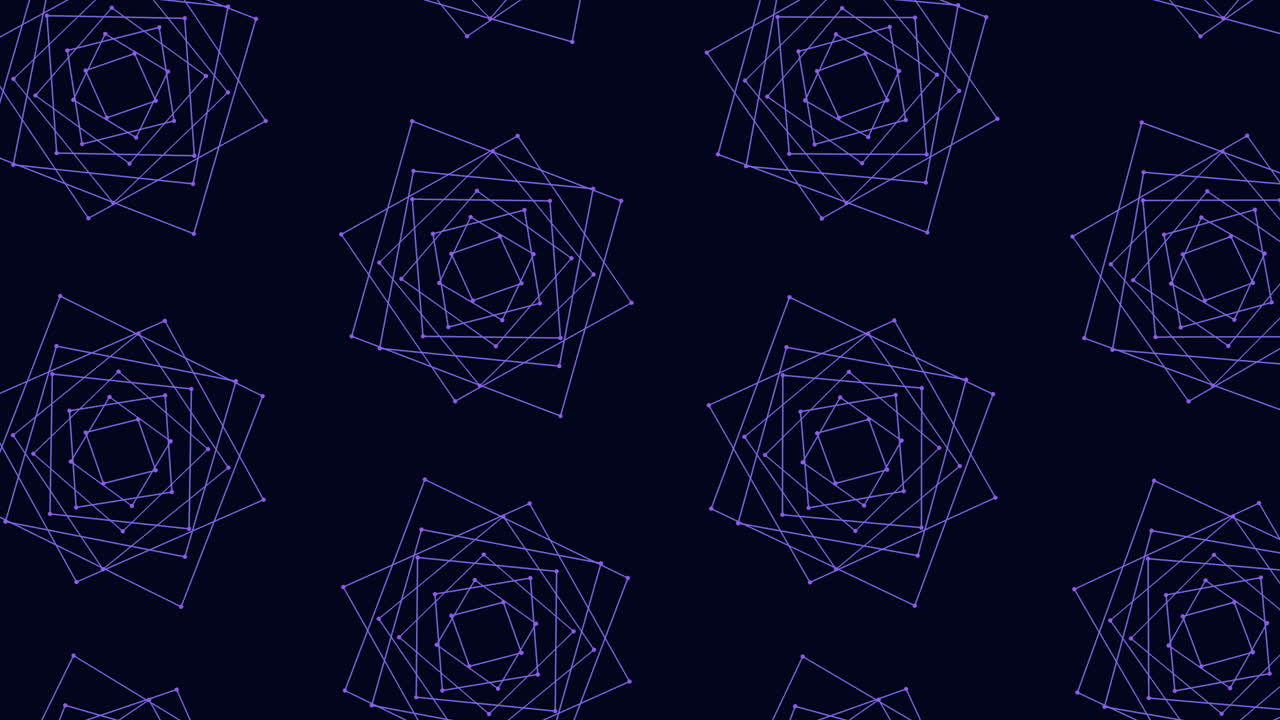 青と緑の三角形,正方形,長方形,円の幾何学的なパターン