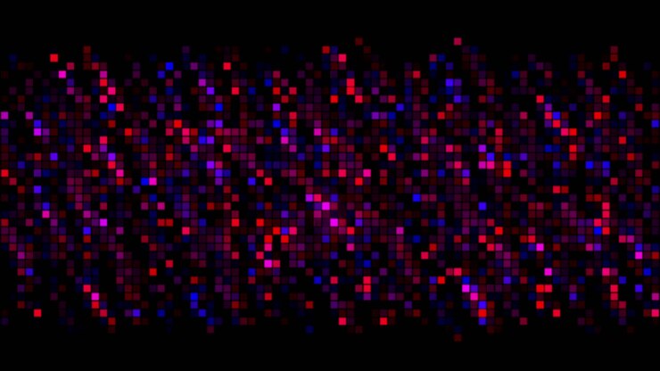 Sfondo Astratto Colorato in Pixel Art
