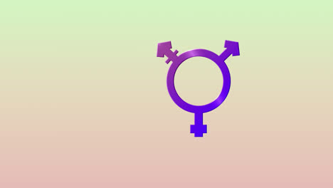 Animation-of-non-binary-symbol-over-colorful-background