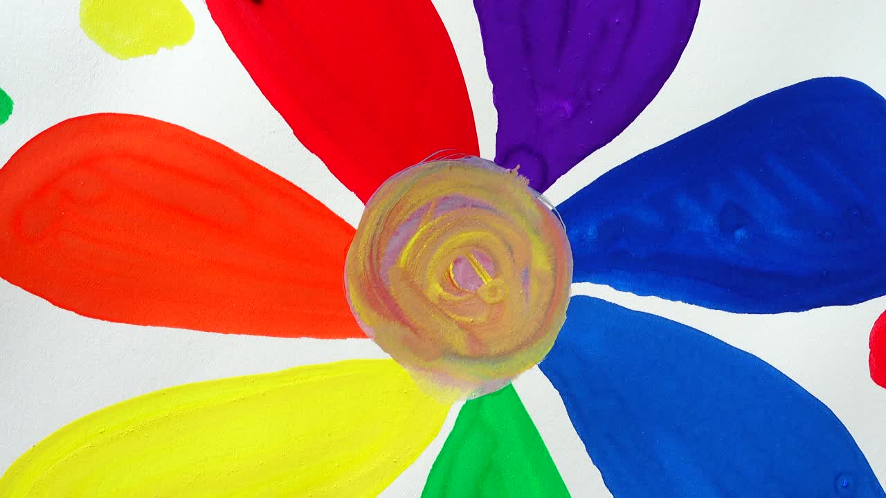 Dibujo abstracto de flores