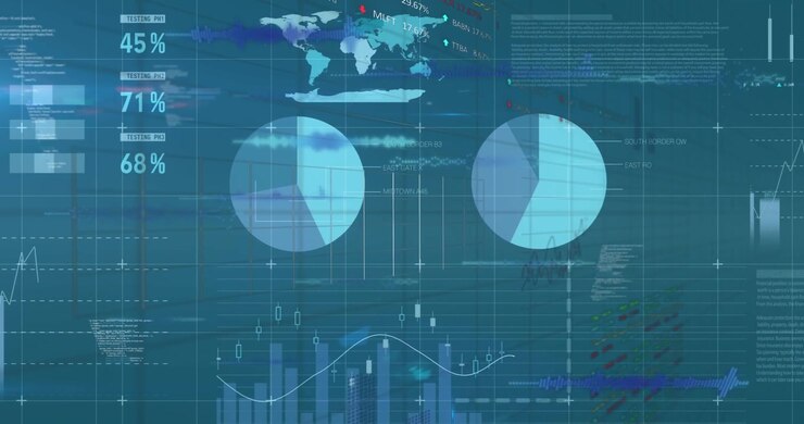 Animation of data processing over statistics