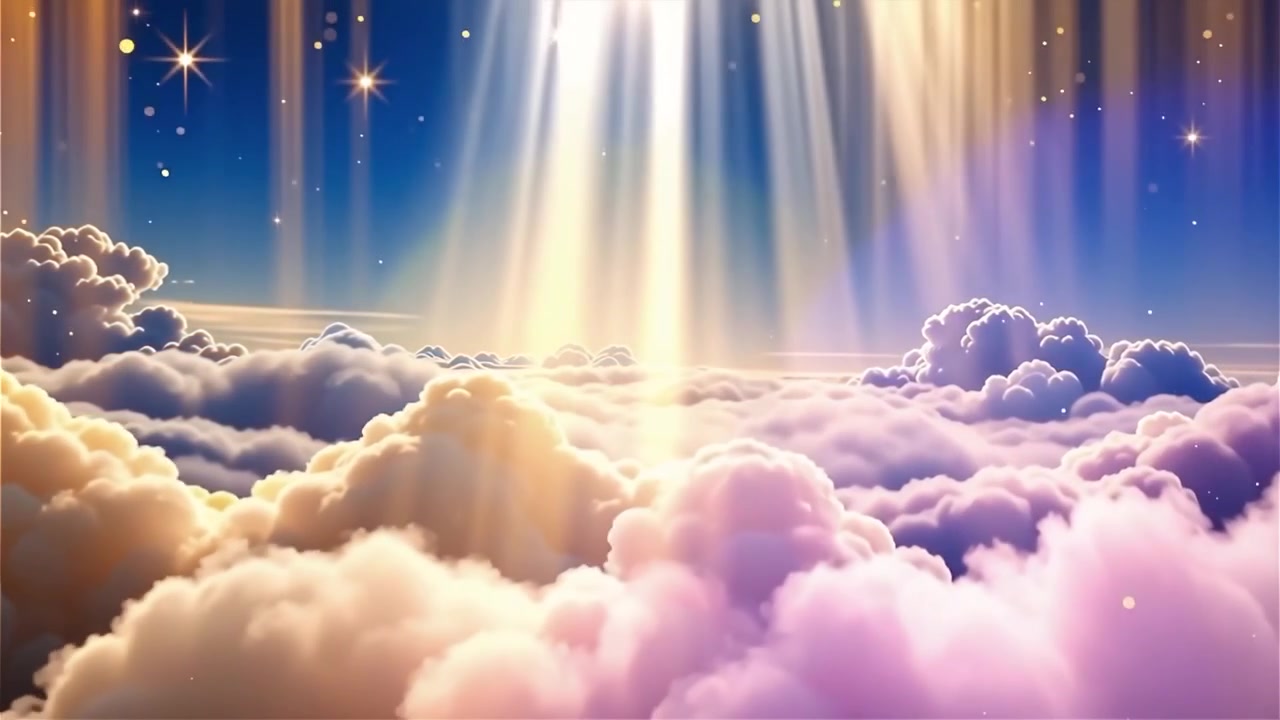 Christian Heavenly Light Worship Background