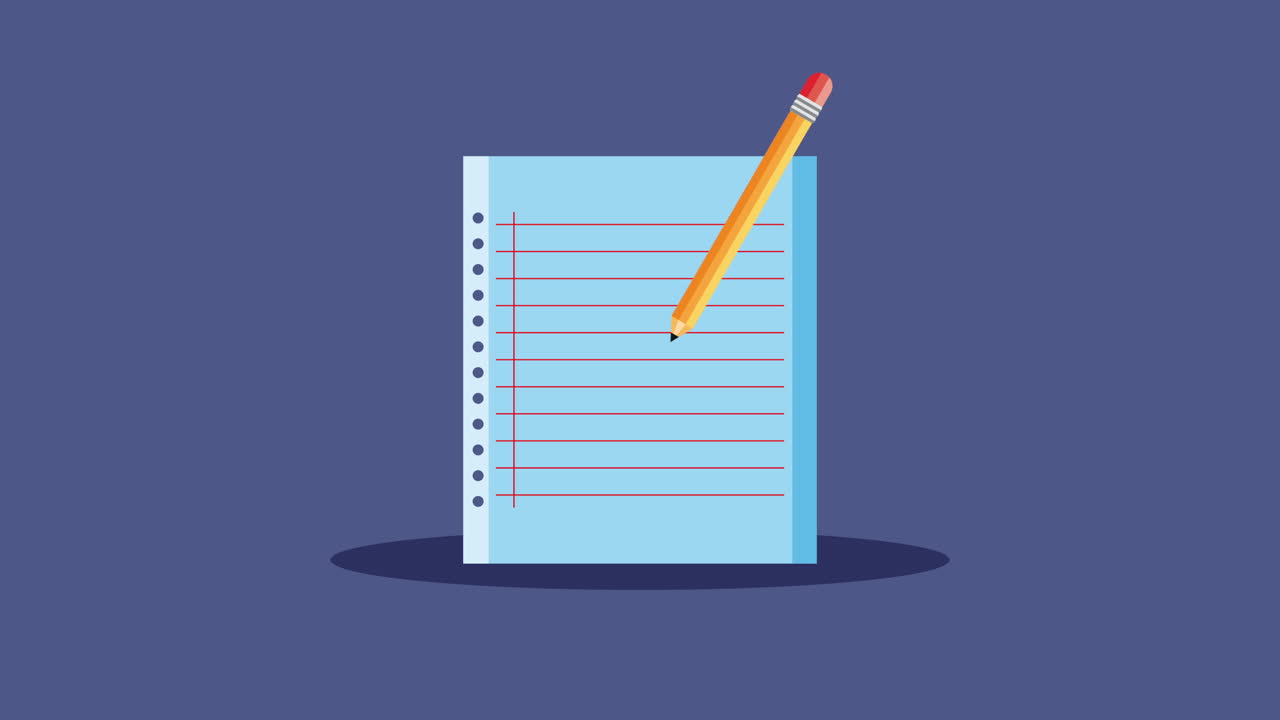 Notebook with Pencil