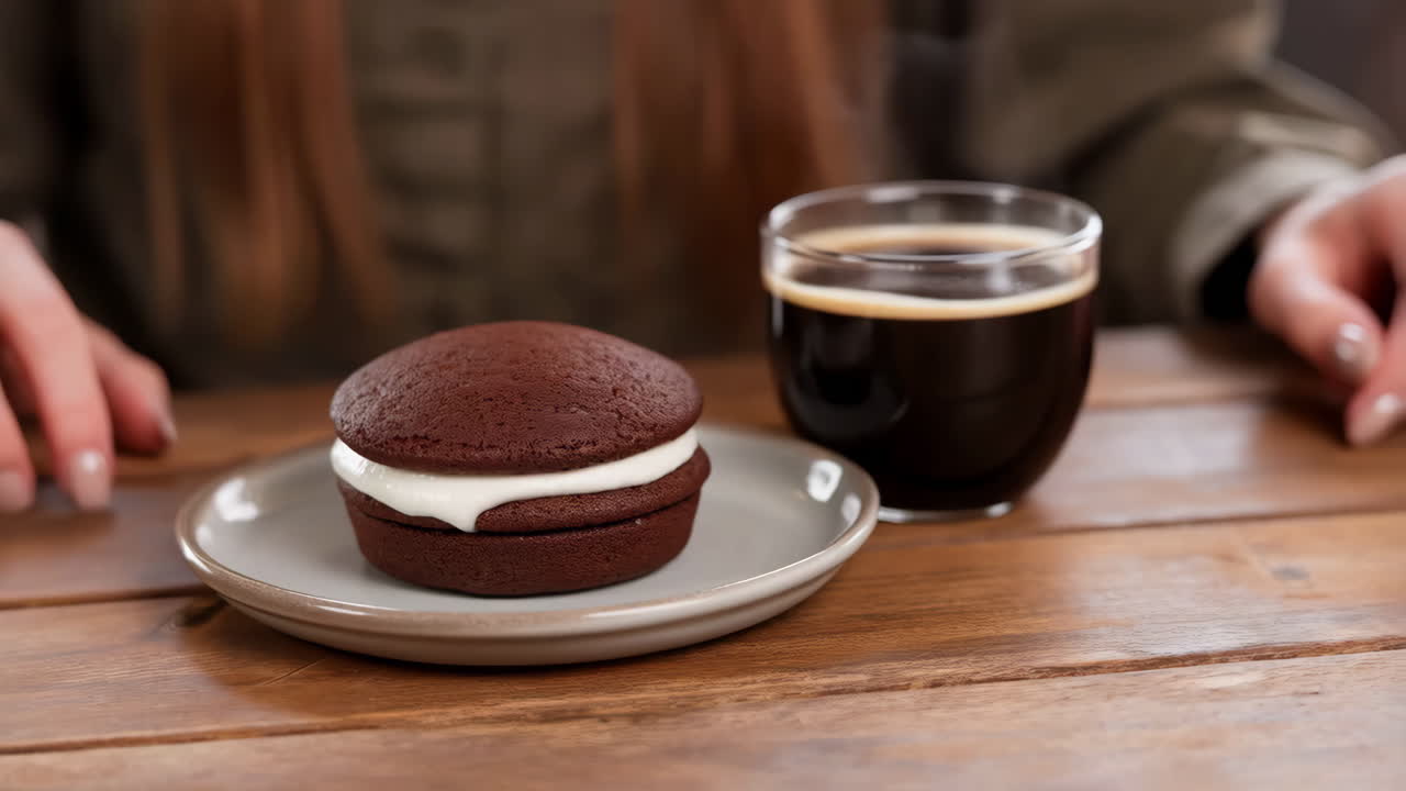 Chocolate Whoopie Pie and Coffee