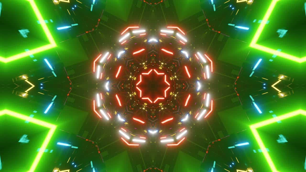 fondo de vídeo de caleidoscopio para vídeo en bucle vertical vj