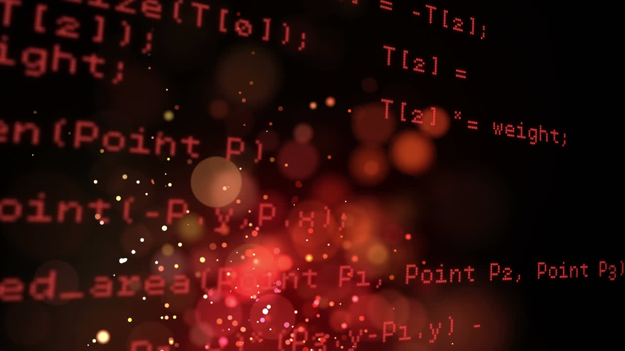 Program codes and bokeh lights