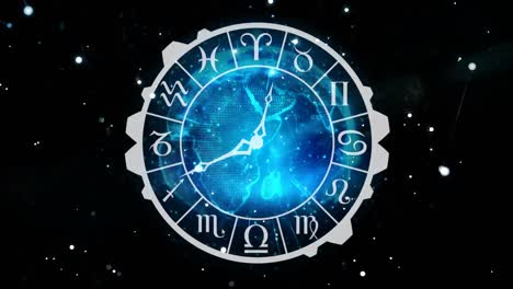 zodiac sign clock